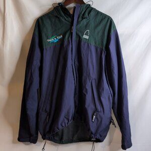 Vintage Y2K Lightweight Dark Green/Purple Windbreaker Sierra Designs, Size XL